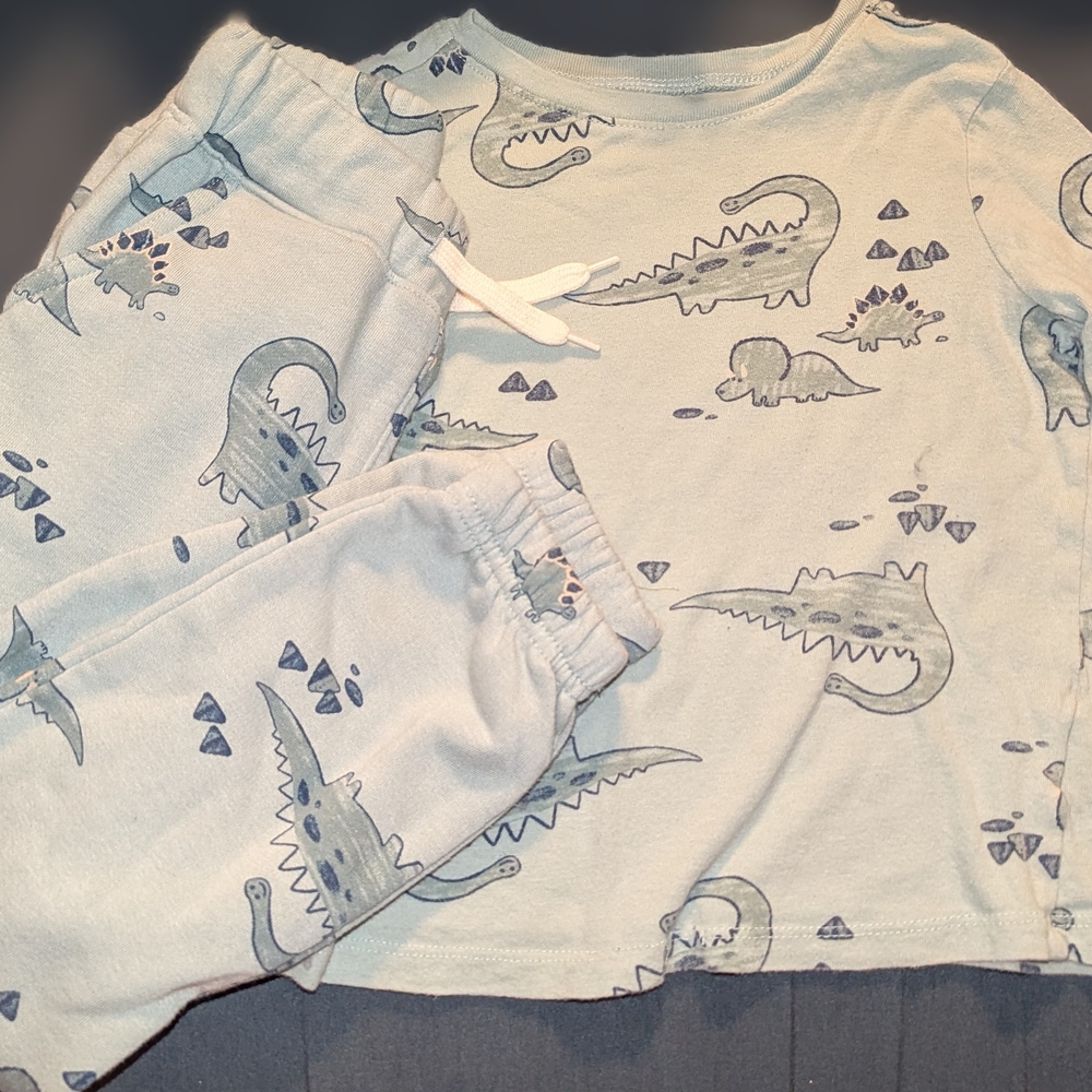 Old Navy Blue Pajama Sets Dino Print